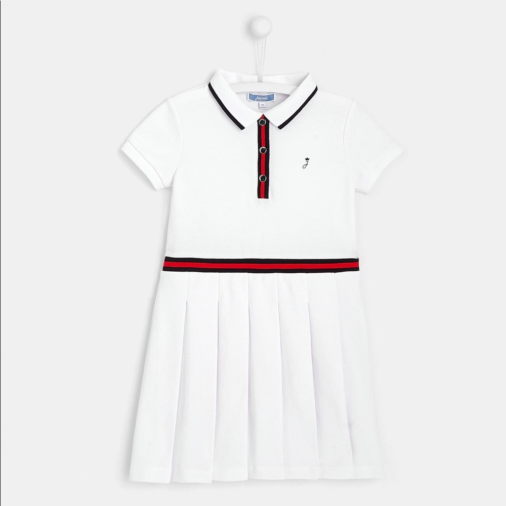 Jacadi Paris White Tennis Dress, EUC, Sz 8